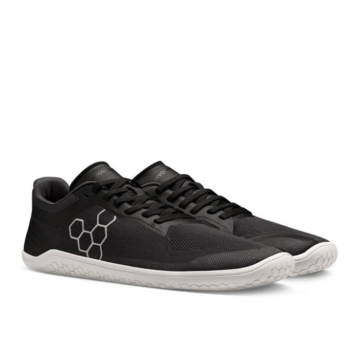 Vivobarefoot Women's Geo Racer II Running Shoes Black | Vivobarefoot TVG489713